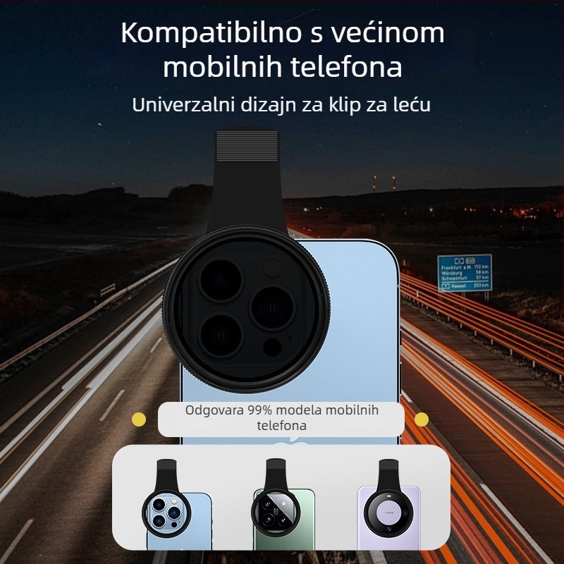 Demaxi Univerzalni ND filter ND2-400, podesivi, smanjuje svjetlost za pametne telefone, anti-laser