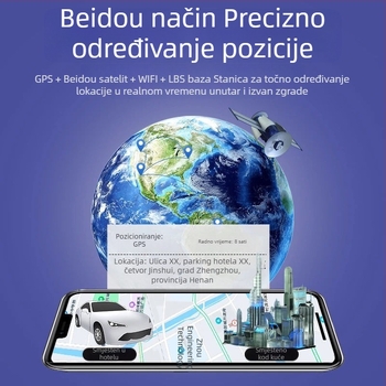 Auto lokator s Beidou GPS pozicioniranjem, snažan magnetski nosač, precizan lokator vozila