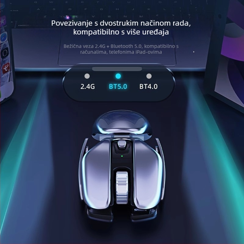 Pioneer Q6 bežična miša, 2.4G USB, 1600 DPI