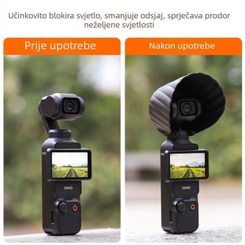 Parasolar za objektiv i zaštita gimbala za Osmo Pocket 3 - Op3-zg765, Kompatibilno Osmo Pocket 3, Materijal: Plastika
