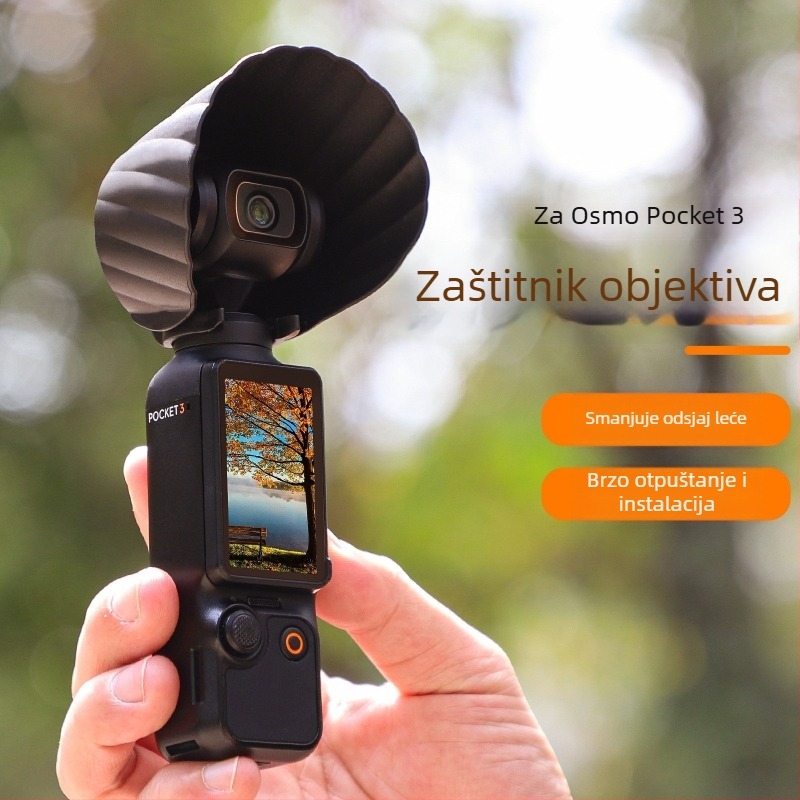 Parasolar za objektiv i zaštita gimbala za Osmo Pocket 3 - Op3-zg765, Kompatibilno Osmo Pocket 3, Materijal: Plastika