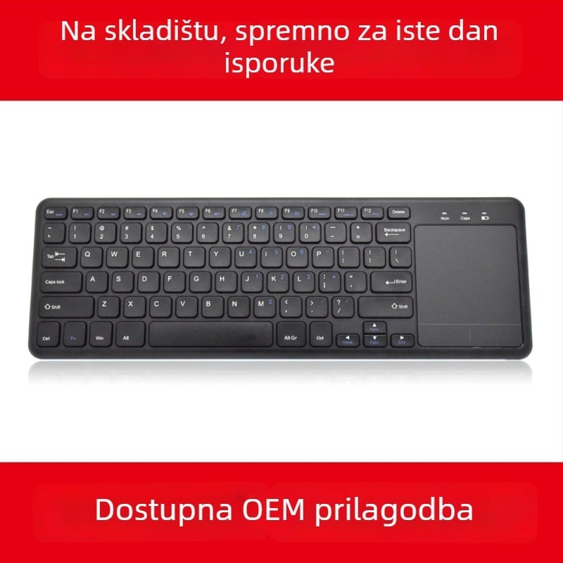 Bežično ultra-tanka tipkovnica s 78 tipki, 2.4G veza, X-frame tehnologija tipki, ABS konstrukcija