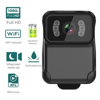 CS02 vodootporna sportska kamera, 1080p HD, izravno povezivanje Wi‑Fi hotspot, MP4 format, TF kartica, 60 minuta baterija