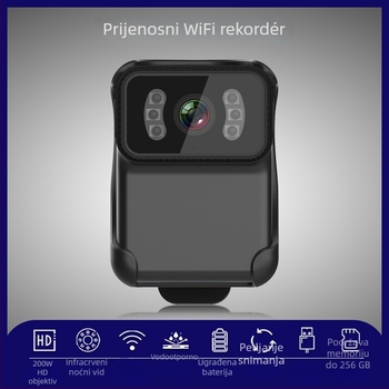 CS02 vodootporna sportska kamera, 1080p HD, izravno povezivanje Wi‑Fi hotspot, MP4 format, TF kartica, 60 minuta baterija