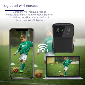 CS02 vodootporna sportska kamera, 1080p HD, izravno povezivanje Wi‑Fi hotspot, MP4 format, TF kartica, 60 minuta baterija