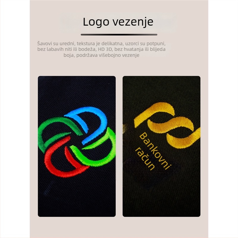 Unisex radna uniforma u stilu stjuardese, chenille tkanina s elastanom, okrugli ovratnik, 3/4 rukavi, hlače dužine 3/4