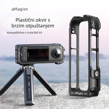 Insta360 X4 Plastična osnova okvira s brzim otpuštanjem – ABS, dvostruko sučelje