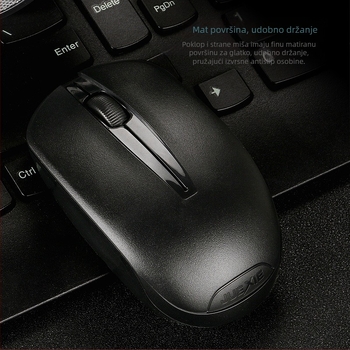 Uredska bežična miš A911, tri tipke, 2.4G, 1600 DPI, ergonomski dizajn