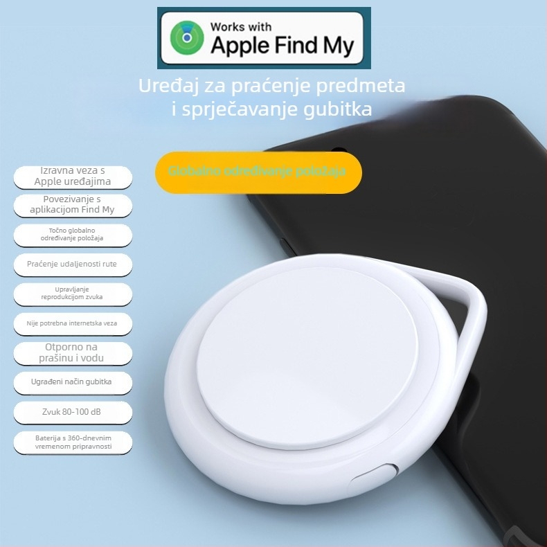 Lokalizator protiv gubitka uz Find My kompatibilnost, daljinski nadzor, ultra tanak dizajn, trajanje baterije 9–12 mjeseci