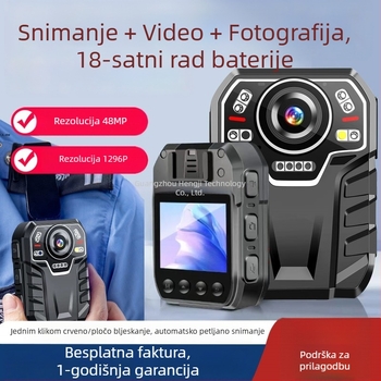 Policijska kamera za nošenje na tijelo, 4K, otporna na eksplozije, 10x optički zum