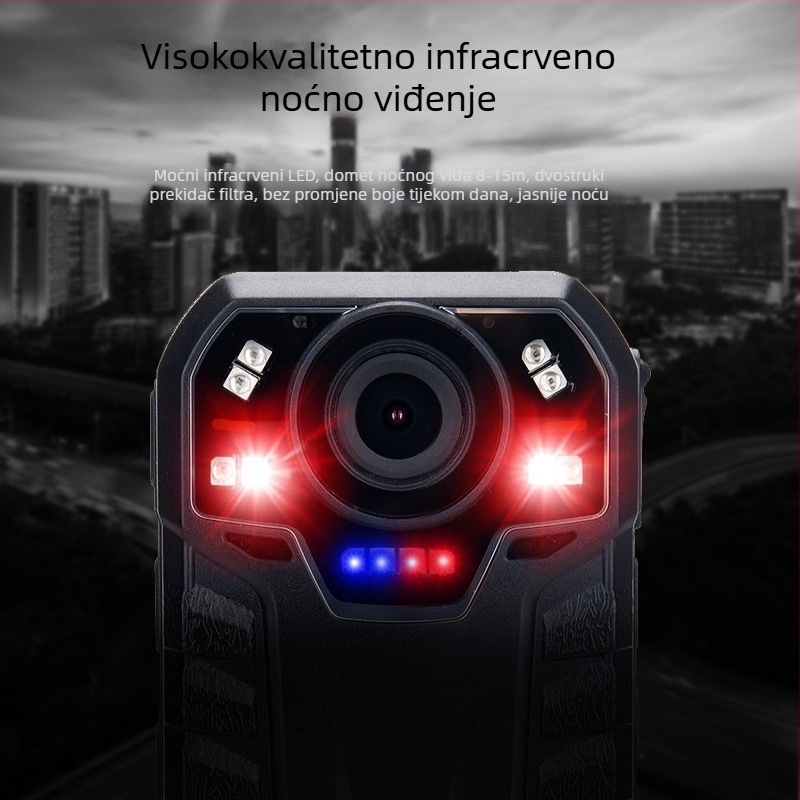 Policijska kamera za nošenje na tijelo, 4K, otporna na eksplozije, 10x optički zum