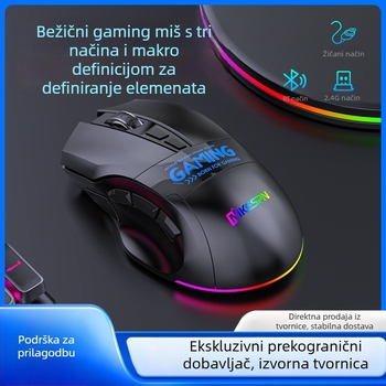 Gaming miša s 9-tipki makro definicijom, 2500dpi, bežična (USB sučelje, doseg 10 m)