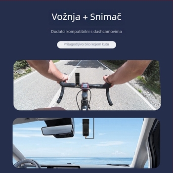 S08 prilagođena sportska kamera za vožnju biciklom, 8 MP, 1,3 inch LCD, TF kartica za pohranu, rotirajući objektiv, Type-C sučelje, trajanje baterije >6,5 h