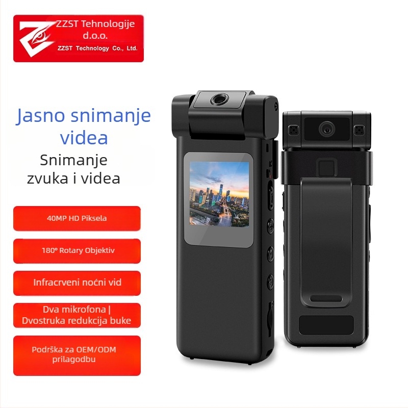 S08 prilagođena sportska kamera za vožnju biciklom, 8 MP, 1,3 inch LCD, TF kartica za pohranu, rotirajući objektiv, Type-C sučelje, trajanje baterije >6,5 h