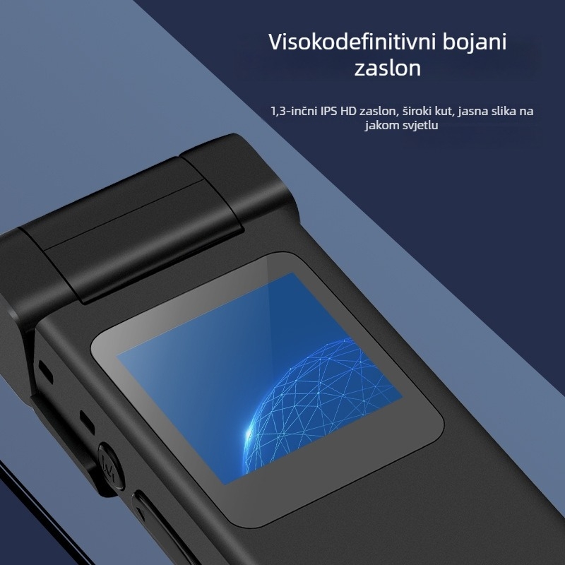S08 prilagođena sportska kamera za vožnju biciklom, 8 MP, 1,3 inch LCD, TF kartica za pohranu, rotirajući objektiv, Type-C sučelje, trajanje baterije >6,5 h