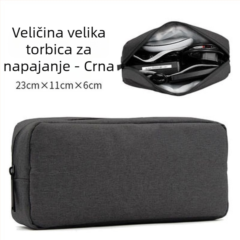 Torba za pohranu kablova La-98002 PU, ručna torba, višefunkcionalna, putna i pohrana kozmetike