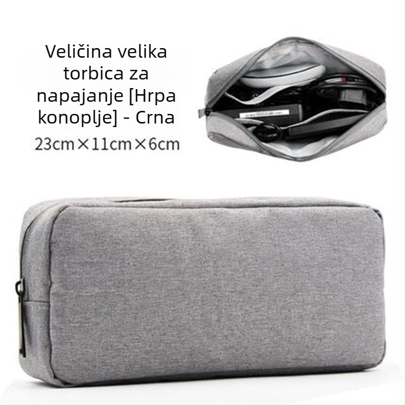 Torba za pohranu kablova La-98002 PU, ručna torba, višefunkcionalna, putna i pohrana kozmetike