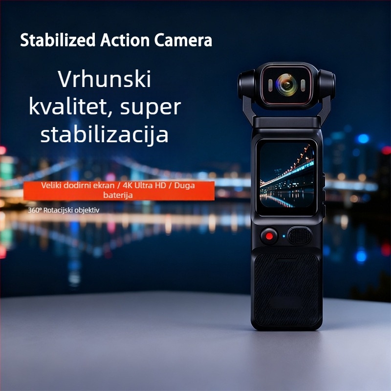 Vanjska sportska kamera, 4K Ultra-Clear, vodootporna, anti-shake, dodirni zaslon, TF kartica (4K Ultra-Clear, Waterproof, Anti-Shake, Touchscreen, TF card)