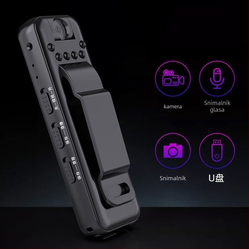 Video kamera D1 CMOS 1080p Noćno vidjenje MicroSD kartica