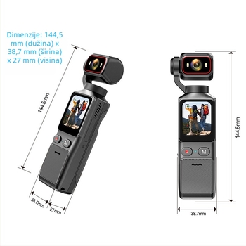 L19 akcijska kamera: protuvibracijska stabilizacija, vodootporna i otporna na prašinu, 4K sportska kamera s dodirnim LCD-om od 1,69 inča i do 7 sati trajanja baterije