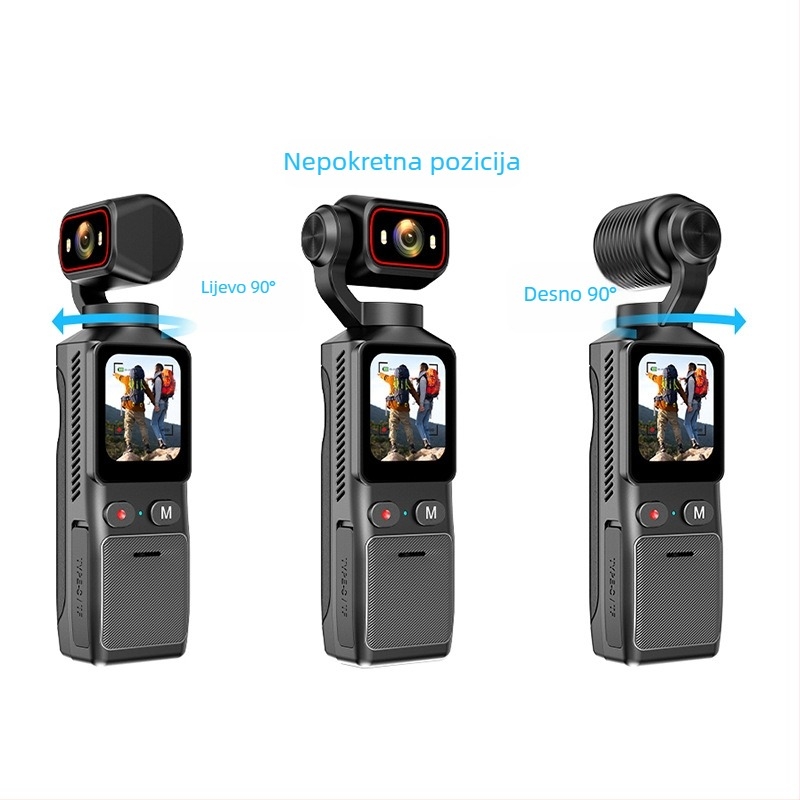 L19 akcijska kamera: protuvibracijska stabilizacija, vodootporna i otporna na prašinu, 4K sportska kamera s dodirnim LCD-om od 1,69 inča i do 7 sati trajanja baterije