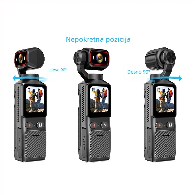 L19 akcijska kamera: protuvibracijska stabilizacija, vodootporna i otporna na prašinu, 4K sportska kamera s dodirnim LCD-om od 1,69 inča i do 7 sati trajanja baterije