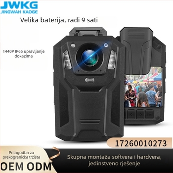 Kvázi-profesionalna nosiva sigurnosna kamera s noćnim vidom 1296P, 10x optički zum, CMOS senzor, dvostruka stabilizacija