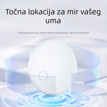 AirTag-kompatibilan tražilac F6 – 210 mAh baterija, iOS kompatibilnost, težina 9 g, ABS materijal