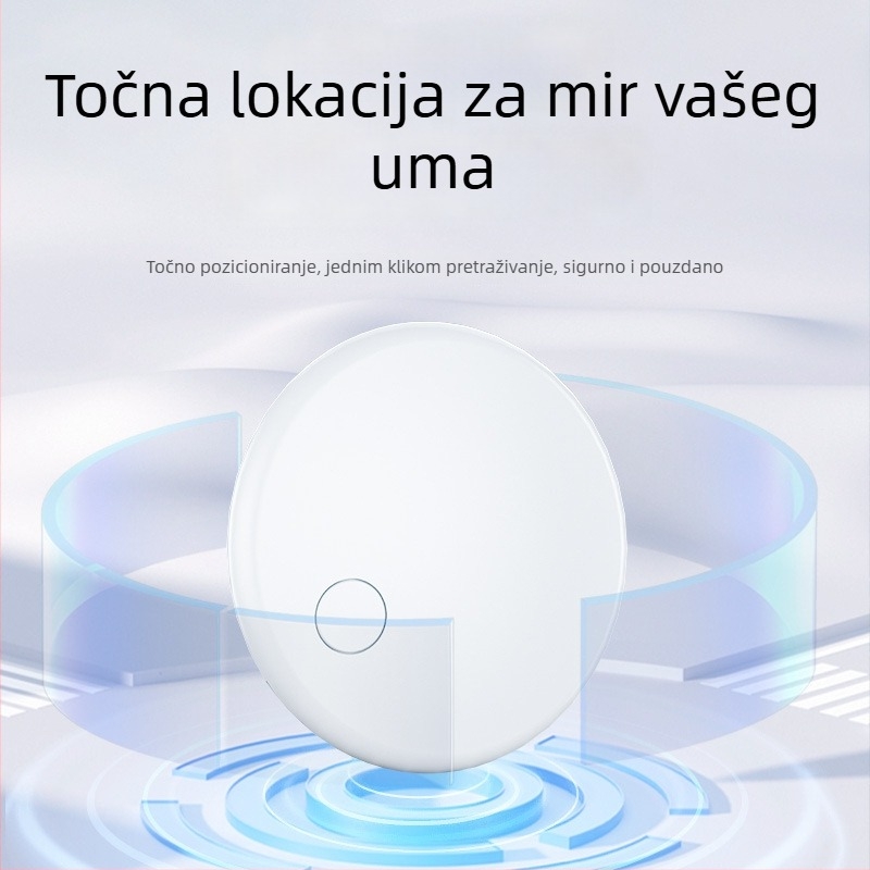 AirTag-kompatibilan tražilac F6 – 210 mAh baterija, iOS kompatibilnost, težina 9 g, ABS materijal