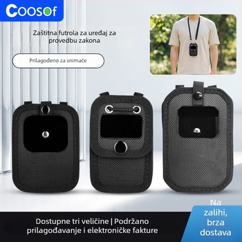 COOSOF BHT1 zaštitna futrola za policijsku kameru uz futrolu za pojas i naramenicom za vrat