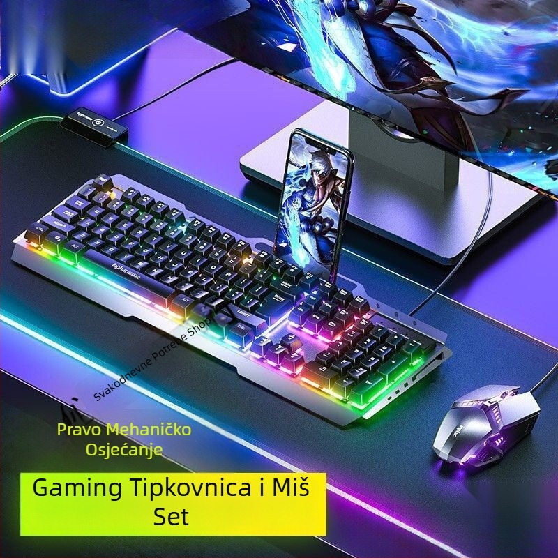 Infick K2 USB žičani set tipkovnice i miša za gaming i ured