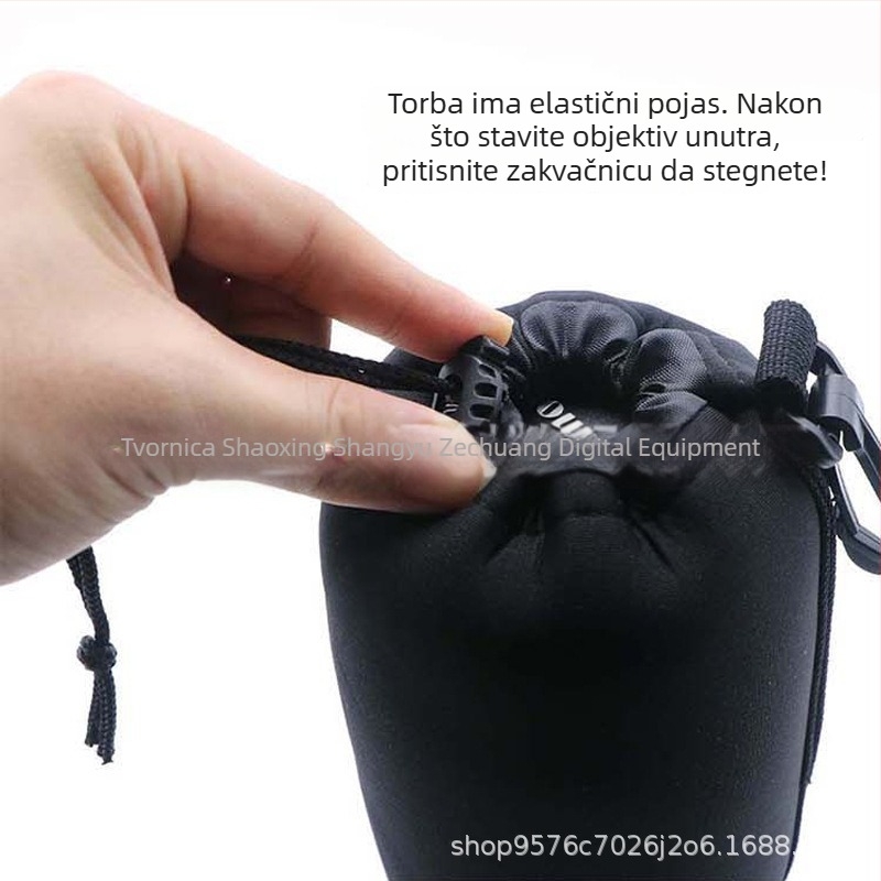 Torba za objektiv DSLR, vodootporan materijal za ronjenje, univerzalna kompatibilnost, Neutral brend, izdanje 2022