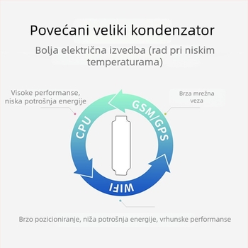 Bežični vodootporni GPS lokator H10, 5 m GPS preciznost, IP68, alarm geofence