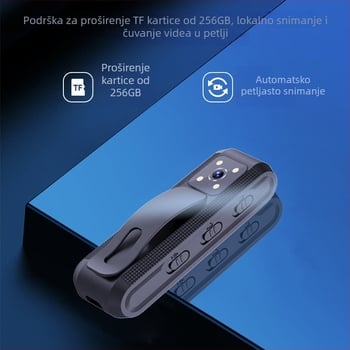 Prijenosna sportska kamera s audio snimanjem, 720p HD video, noćni vid, 1,5 inčni LCD, 10x zum