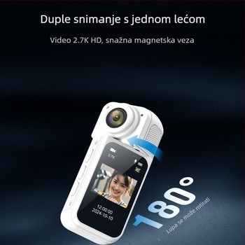 S70 akcijska kamera: 2K HD video, 180° rotirajući objektiv, Wi-Fi verzija, magnetno montiranje, podrška TF kartici