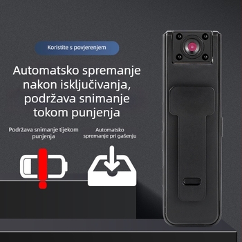 A9 kamera s klipom za leđa: 1080p noćni vid, 180° rotirajući objektiv, pohrana na TF karticu