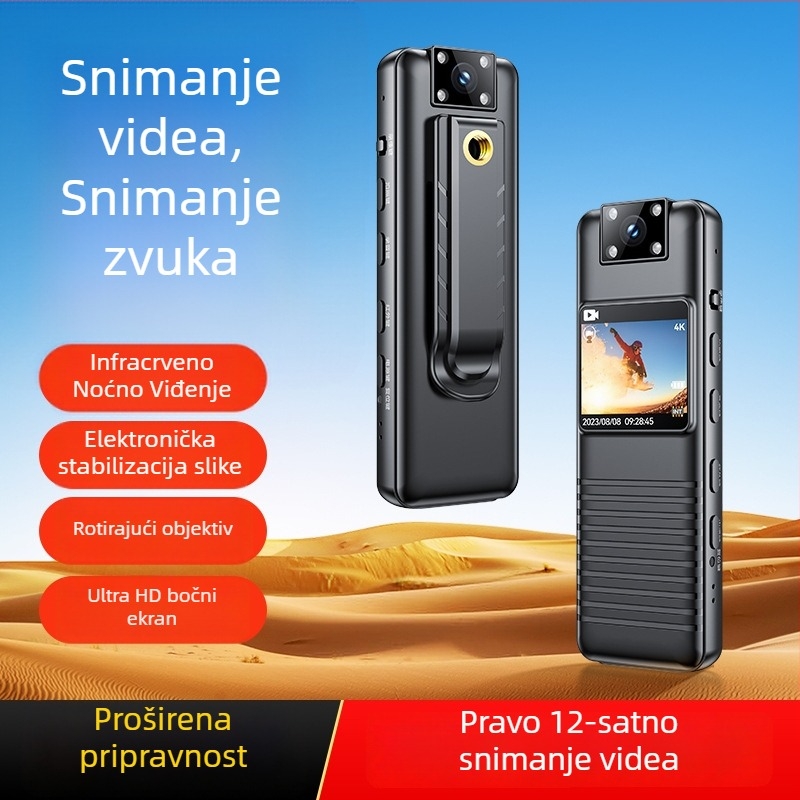 Yushton A70 akcijska kamera s 1,3-inčnim LCD zaslonom, 5 MP, TF kartica, ABS kućište, 8-sat trajanje baterije