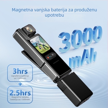 4K Ultra HD vodootporna akcijska kamera s žiroskopom za stabilizaciju, Wi-Fi dodirni zaslon i rotirajući objektiv
