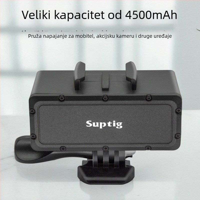 Punjač baterija SUPTIG RSX-438 za GoPro, DJI, Canon, Sony i pametne telefone – vatrootporan materijal ABS+PC