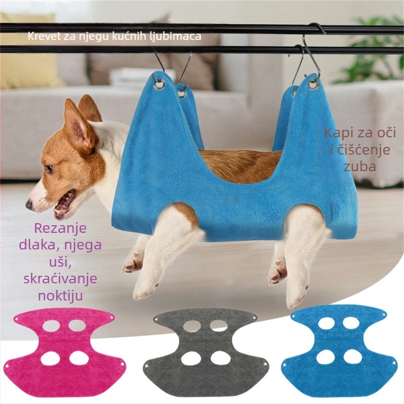 Hamak za njegu kućnih ljubimaca, viseći, mekan flanel, pogodan za mačke i pse.