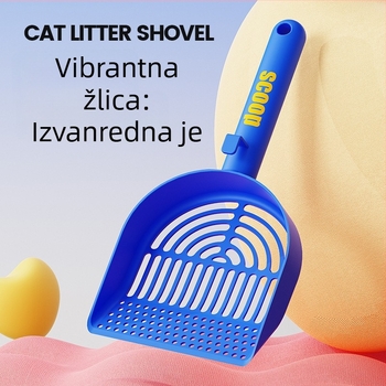 Lopatica za mačji pesak s zaobljenim rubovima — izravna nabava od proizvođača, pogodna za poklon
