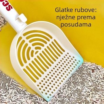 Lopatica za mačji pesak s zaobljenim rubovima — izravna nabava od proizvođača, pogodna za poklon