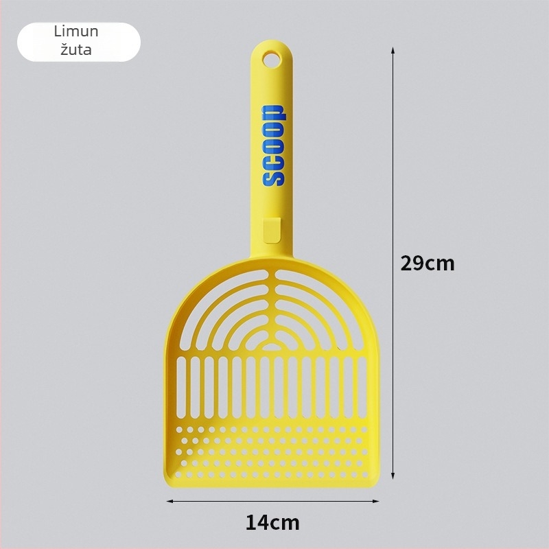 Lopatica za mačji pesak s zaobljenim rubovima — izravna nabava od proizvođača, pogodna za poklon