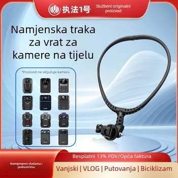 Držač za vrat za tijelo-nosenu kameru za snimanje iz prve osobe s fleksibilnom rotacijom (Brend: Law Enforcement No. 1; Model: Neck Stand)