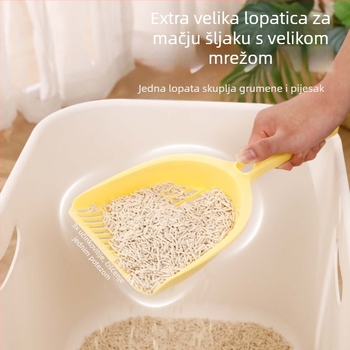 Lopatica za mačji pijesak s finom mrežom, Materijal PP, Za posudu za mačji pijesak, Nije uvezeno, Sjeverna Amerika