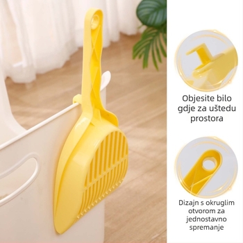 Lopatica za mačji pijesak s finom mrežom, Materijal PP, Za posudu za mačji pijesak, Nije uvezeno, Sjeverna Amerika