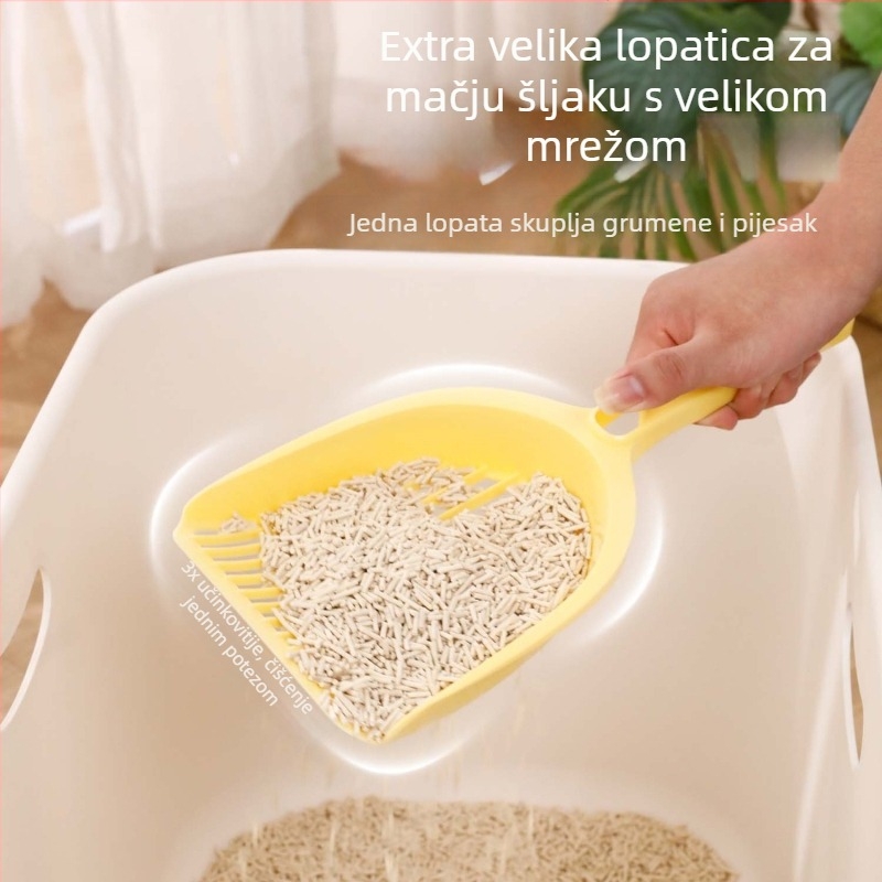 Lopatica za mačji pijesak s finom mrežom, Materijal PP, Za posudu za mačji pijesak, Nije uvezeno, Sjeverna Amerika