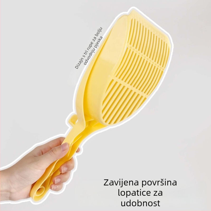 Lopatica za mačji pijesak s finom mrežom, Materijal PP, Za posudu za mačji pijesak, Nije uvezeno, Sjeverna Amerika