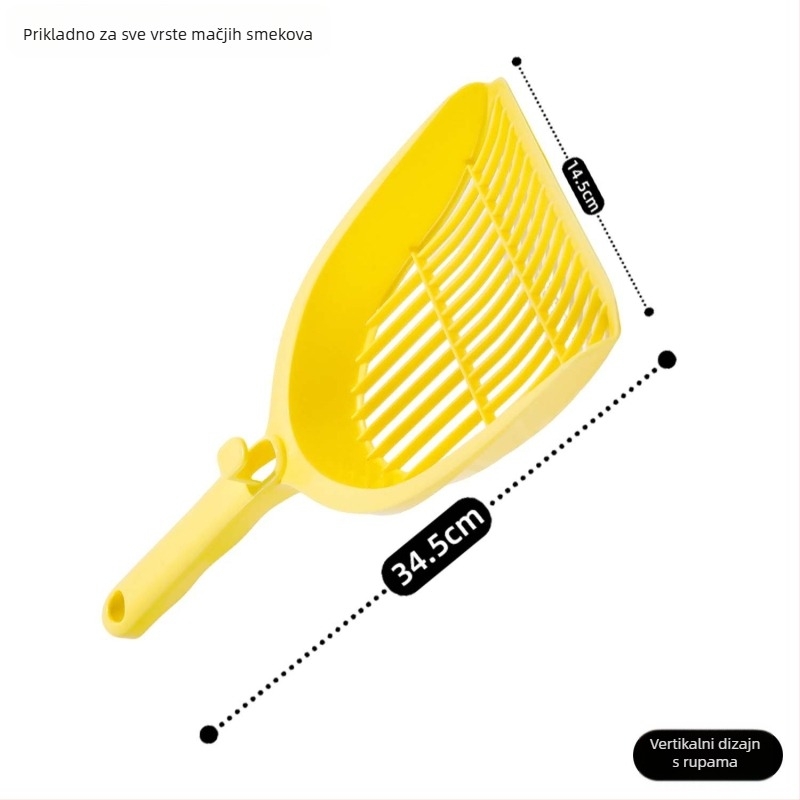 Lopatica za mačji pijesak s finom mrežom, Materijal PP, Za posudu za mačji pijesak, Nije uvezeno, Sjeverna Amerika