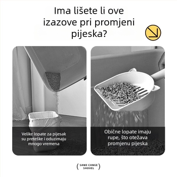 Heart-made kašika za mačji pijesak - plastična, za mačke